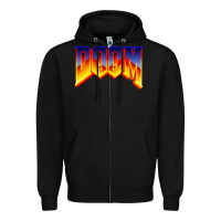 Black doom video game Zipper Hoodie - artisFamous