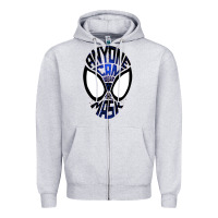 Heather Grey anyone can wear the mask Zipper Hoodie - artisFamous