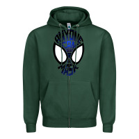 Sports Green anyone can wear the mask Zipper Hoodie - artisFamous