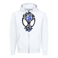 White anyone can wear the mask Zipper Hoodie - artisFamous