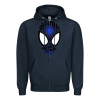 Navy anyone can wear the mask Zipper Hoodie - artisFamous