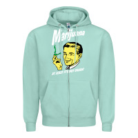 Seafoam smoking marijuana Zipper Hoodie - artisFamous
