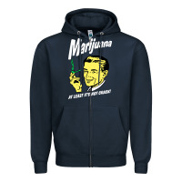 Navy smoking marijuana Zipper Hoodie - artisFamous