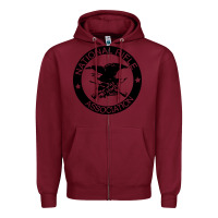 Burgundy national rifle association Zipper Hoodie - artisFamous