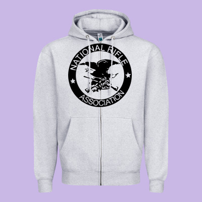 National Rifle Association Zipper Hoodie Designed By Artisfamous