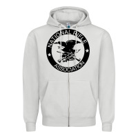 Dove Grey national rifle association Zipper Hoodie - artisFamous