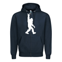 Funny Bigfoot Rock And Roll T Shirt For Sasquatch Believers Zipper Hoodie | Teevron
