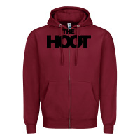 Burgundy The Hoot Zipper Hoodie - artisFamous