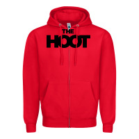 Red The Hoot Zipper Hoodie - artisFamous