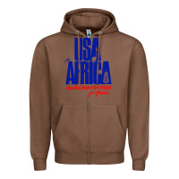 Chestnut USA Zipper Hoodie - artisFamous