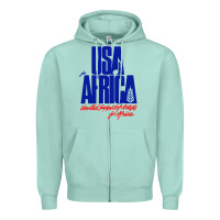 Seafoam USA Zipper Hoodie - artisFamous