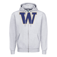Heather Grey washington Zipper Hoodie - artisFamous