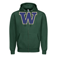 Sports Green washington Zipper Hoodie - artisFamous