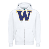 White washington Zipper Hoodie - artisFamous