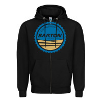Black Barton Community College Zipper Hoodie - artisFamous