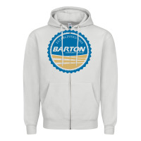 Dove Grey Barton Community College Zipper Hoodie - artisFamous