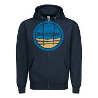 Navy Barton Community College Zipper Hoodie - artisFamous