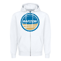 White Barton Community College Zipper Hoodie - artisFamous