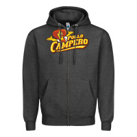 Charcoal Heather Pollo camp Resto Zipper Hoodie - artisFamous