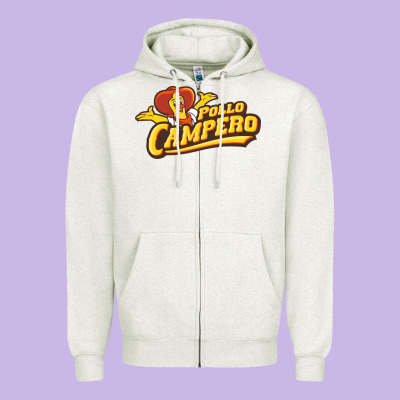 Pollo Camp Resto Zipper Hoodie Designed By Artisfamous