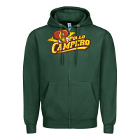 Sports Green Pollo camp Resto Zipper Hoodie - artisFamous