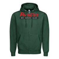 Sports Green Resto Portillo's Zipper Hoodie - artisFamous
