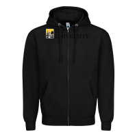 Black Depauw College Zipper Hoodie - artisFamous