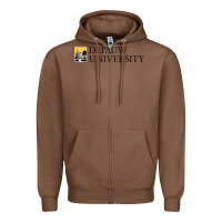 Chestnut Depauw College Zipper Hoodie - artisFamous