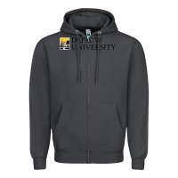 Smoke Depauw College Zipper Hoodie - artisFamous
