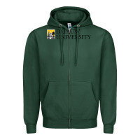 Sports Green Depauw College Zipper Hoodie - artisFamous