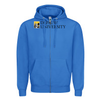True Royal Depauw College Zipper Hoodie - artisFamous
