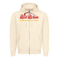 Sandshell Resto Red Robin Zipper Hoodie - artisFamous