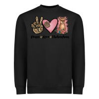 Black peace love chihuahua Heavyweight Sweatshirt - JahusDesignShop