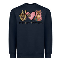 Navy peace love chihuahua Heavyweight Sweatshirt - JahusDesignShop