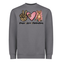 Storm peace love chihuahua Heavyweight Sweatshirt - JahusDesignShop
