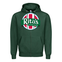 Sports Green Rita's Italian Cafe Zipper Hoodie - artisFamous