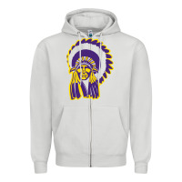 Dove Grey Haskell Indian Nations College Zipper Hoodie - artisFamous