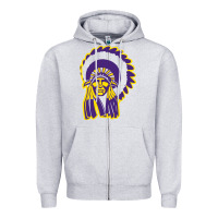Heather Grey Haskell Indian Nations College Zipper Hoodie - artisFamous