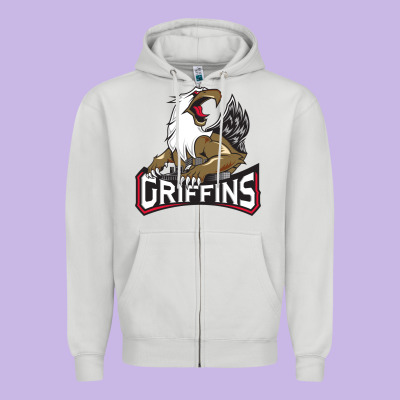 The Griffins, Grand Rapids Zipper Hoodie Designed By Artisfamous