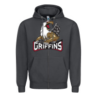 Smoke The Griffins, Grand Rapids Zipper Hoodie - artisFamous