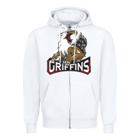 White The Griffins, Grand Rapids Zipper Hoodie - artisFamous