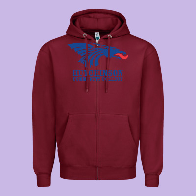 Hutchinson Community College Zipper Hoodie Designed By Artisfamous