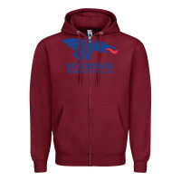 Burgundy Hutchinson Community College Zipper Hoodie - artisFamous