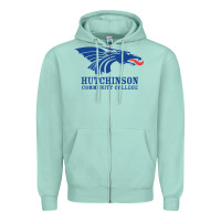 Seafoam Hutchinson Community College Zipper Hoodie - artisFamous