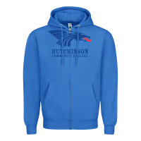 True Royal Hutchinson Community College Zipper Hoodie - artisFamous