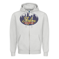 Dove Grey Skyline Chili Resto Zipper Hoodie - artisFamous