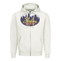 Oatmeal Heather Skyline Chili Resto Zipper Hoodie - artisFamous