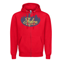 Red Skyline Chili Resto Zipper Hoodie - artisFamous