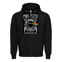 Black floyd Zipper Hoodie - artisFamous