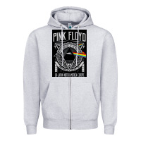 Heather Grey floyd Zipper Hoodie - artisFamous